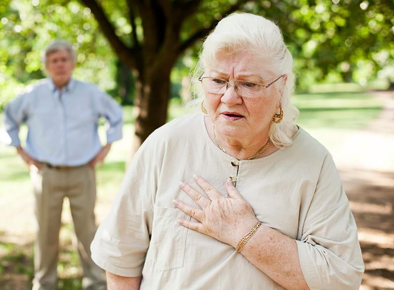 老年女性胸痛